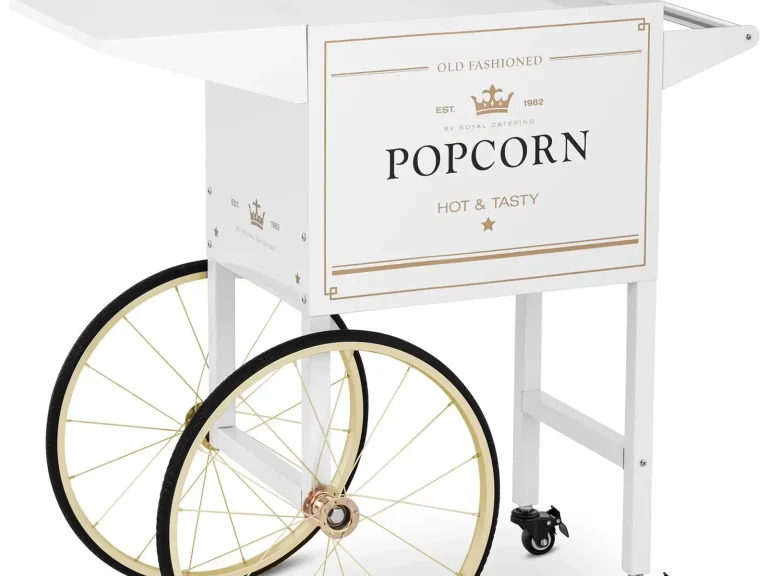 Weiß Gold Popcornmaschine mieten