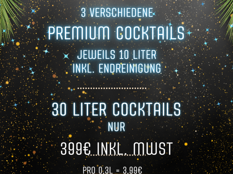 Premium Frozen Cocktail Angebot Freyjas Gold 30 Liter