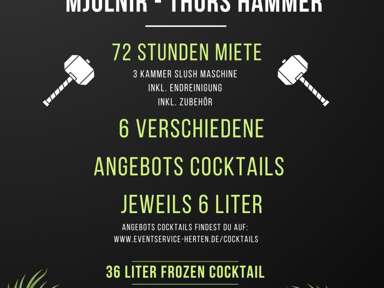 Frozen Cocktail Angebot 3 Cocktails 1 Preis