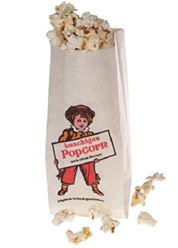 Klassische Popcorntüte "Lausbub" aus Papier für 35g frisches Popcorn