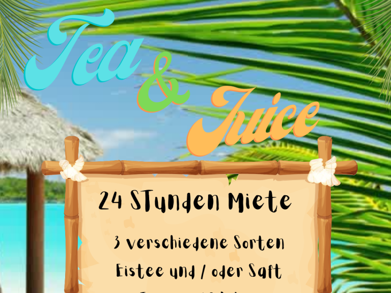 Eistee oder Saft in der Slush Eis Maschine für 24 Stunden